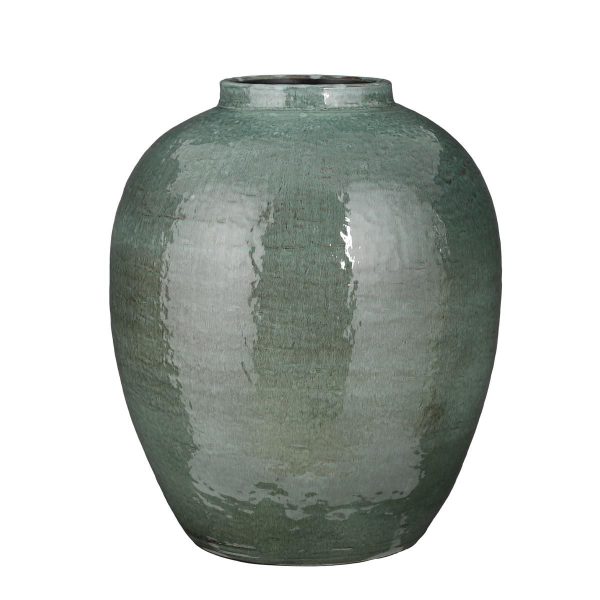 VASO CERAMICA D.34 CM H.40 CM -DORIAN- VERDE VASO CERAMICA D.34 CM H.40 CM -DORIAN- VERDE
