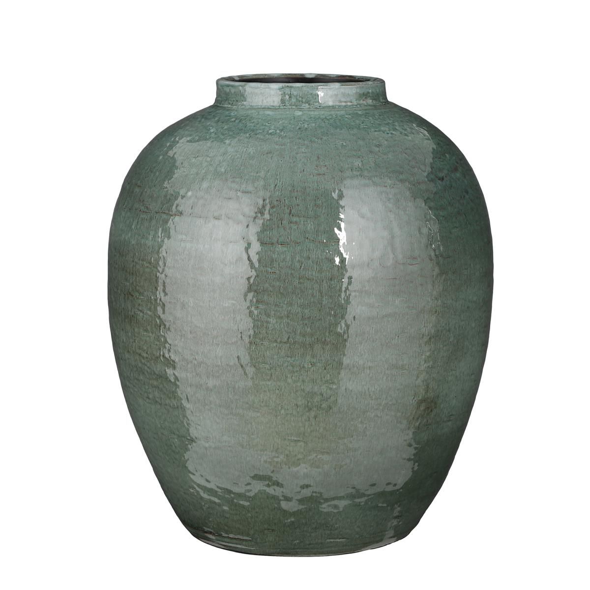 VASO CERAMICA D.34 CM H.40 CM -DORIAN- VERDE VASO CERAMICA D.34 CM H.40 CM -DORIAN- VERDE