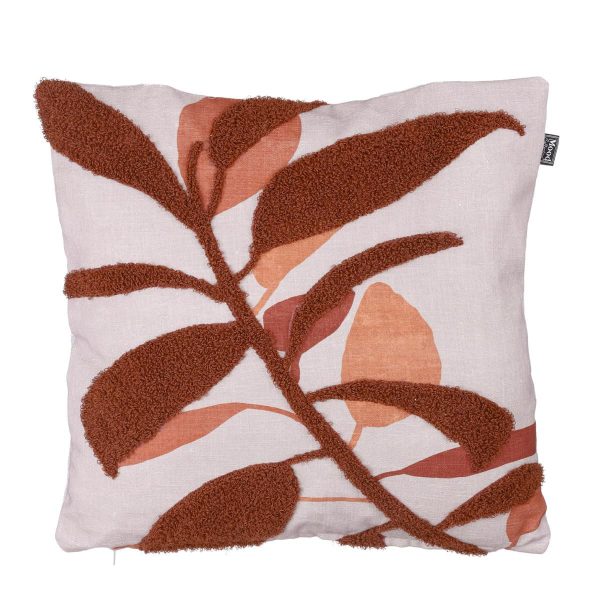 CUSCINO TESSUTO 50X50 CM H.10 CM -RICK- MARRONE/SALMONE CUSCINO TESSUTO 50X50 CM H.10 CM -RICK- MARRONE/SALMONE
