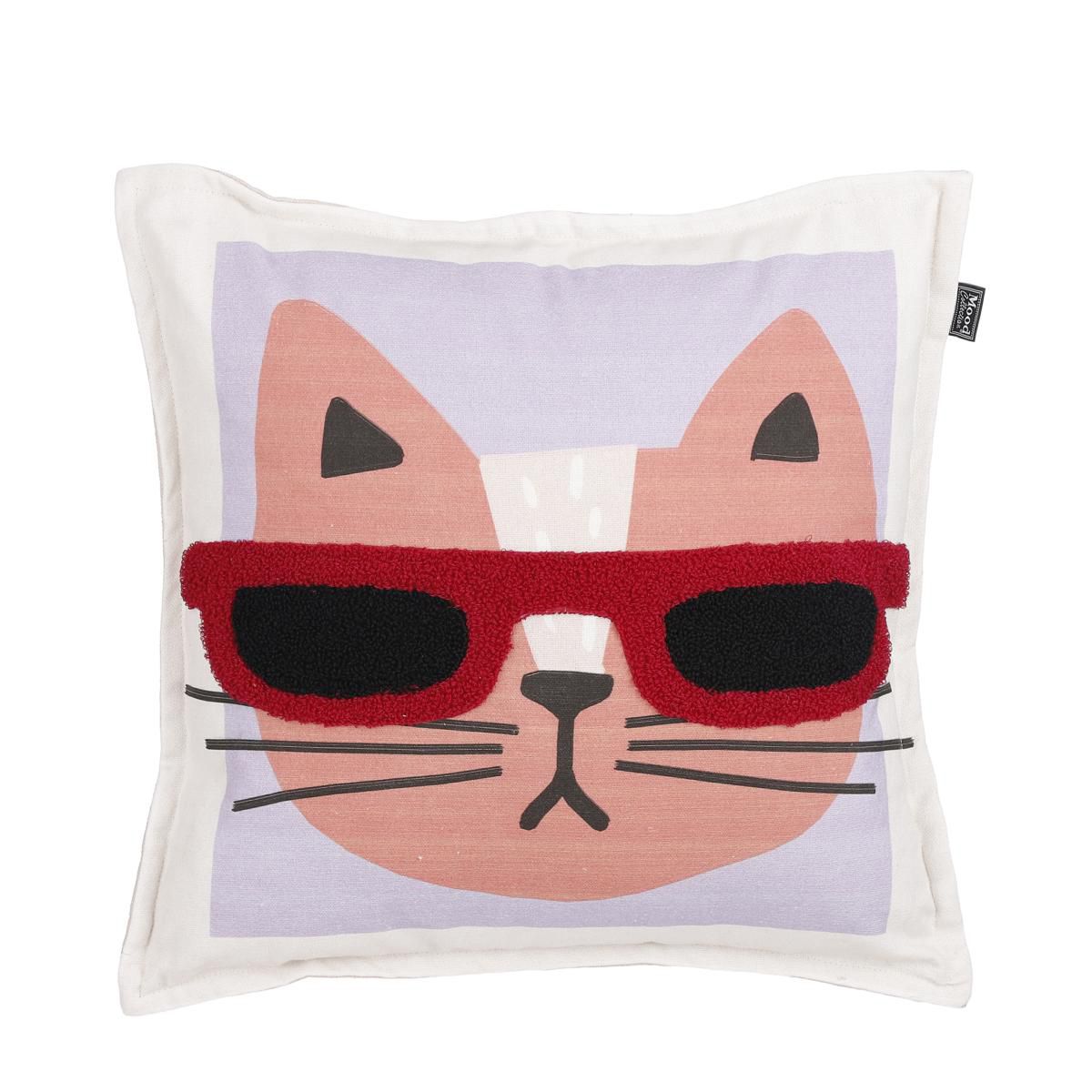 CUSCINO TESSUTO 45X45 CM H.10 CM -SHERMAN- BIANCO/ROSA CUSCINO TESSUTO 45X45 CM H.10 CM -SHERMAN- BIANCO/ROSA