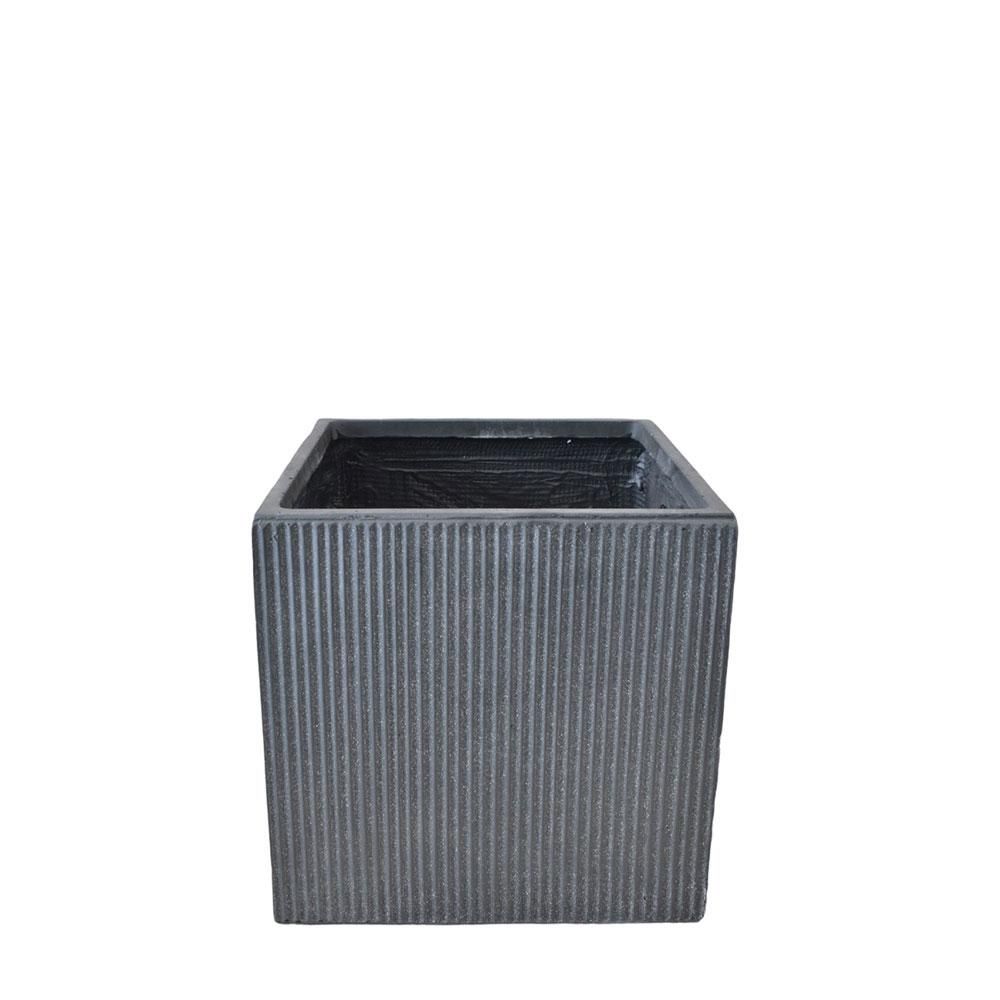 VASO POLIRESINA 25X25 CM H.25 CM -NUOVO- GRIGIO VASO POLIRESINA 25X25 CM H.25 CM -NUOVO- GRIGIO