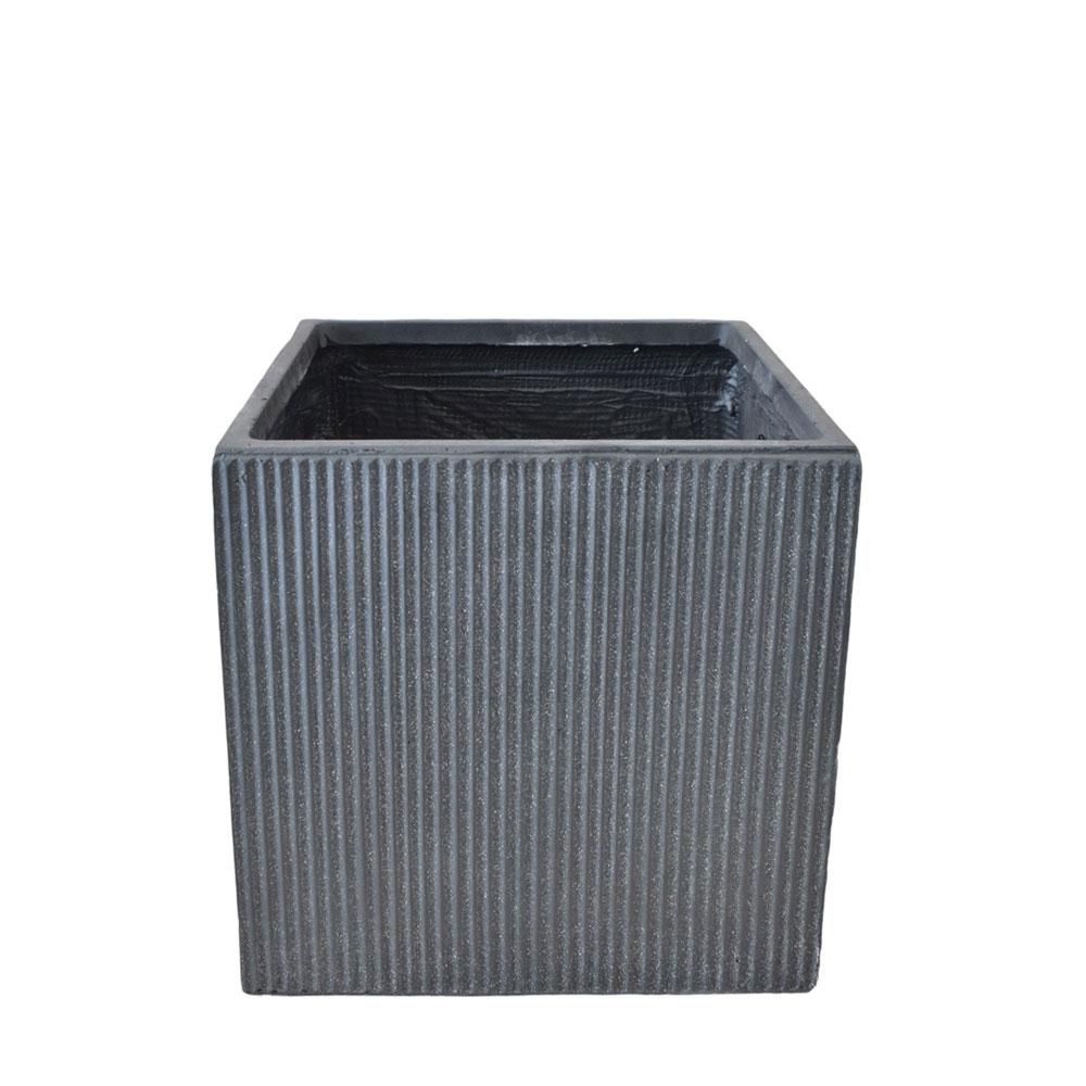 VASO POLIRESINA 30X30 CM H.30 CM -NUOVO- GRIGIO VASO POLIRESINA 30X30 CM H.30 CM -NUOVO- GRIGIO