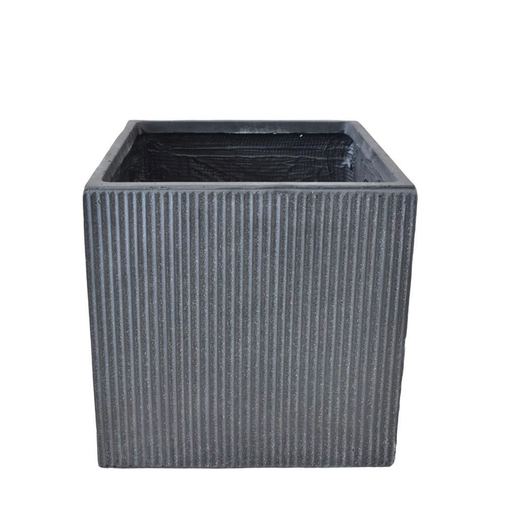 VASO POLIRESINA 37X37 CM H.37 CM -NUOVO- GRIGIO VASO POLIRESINA 37X37 CM H.37 CM -NUOVO- GRIGIO