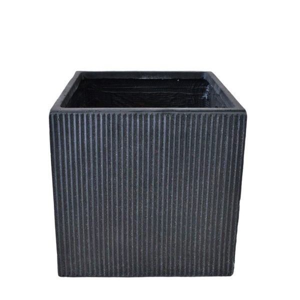 VASO POLIRESINA 37X37 CM H.37 CM -NUOVO- NERO VASO POLIRESINA 37X37 CM H.37 CM -NUOVO- NERO