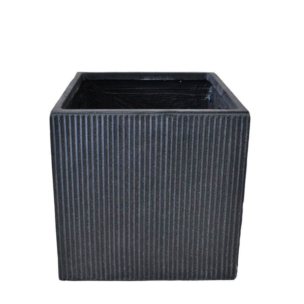 VASO POLIRESINA 37X37 CM H.37 CM -NUOVO- NERO VASO POLIRESINA 37X37 CM H.37 CM -NUOVO- NERO