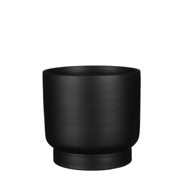 VASO CERAMICA D.22 CM H.20 CM -THIAGO- NERO VASO CERAMICA D.22 CM H.20 CM -THIAGO- NERO