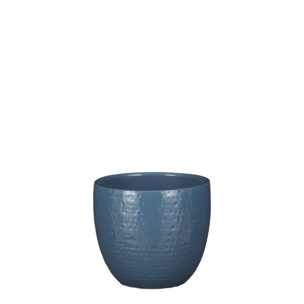 VASO CERAMICA D.16 CM H.14 CM -CARRIE- BLU GLAZE VASO CERAMICA D.16 CM H.14 CM -CARRIE- BLU GLAZE