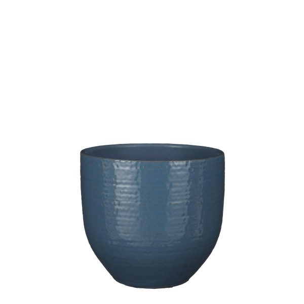 VASO CERAMICA D.20 CM H.18 CM -CARRIE- BLU GLAZE VASO CERAMICA D.20 CM H.18 CM -CARRIE- BLU GLAZE