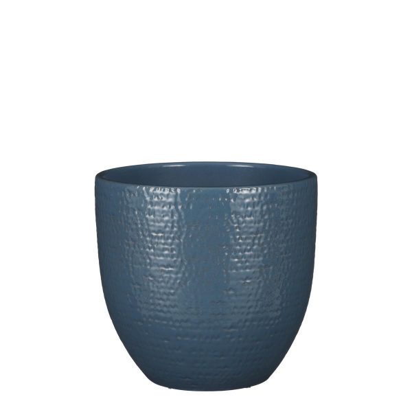 VASO CERAMICA D.24 CM H.22 CM -CARRIE- BLU GLAZE VASO CERAMICA D.24 CM H.22 CM -CARRIE- BLU GLAZE
