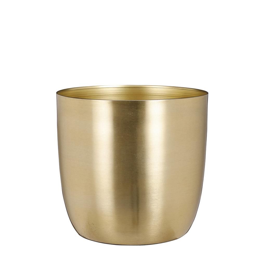 VASO METALLO D.22 CM H.21 CM -ALANO- ORO