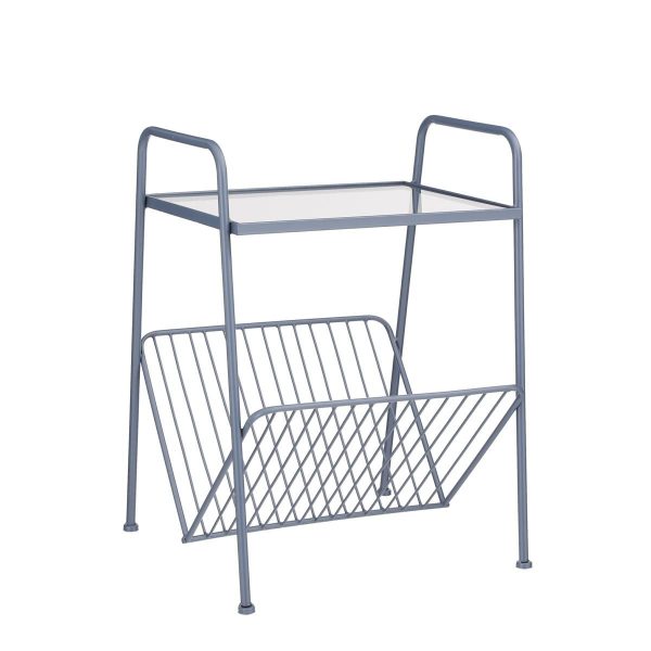 PORTARIVISTE METALLO 44,5X40 CM H.59 CM -MAGAZINE- BLU PORTARIVISTE METALLO 44,5X40 CM H.59 CM -MAGAZINE- BLU