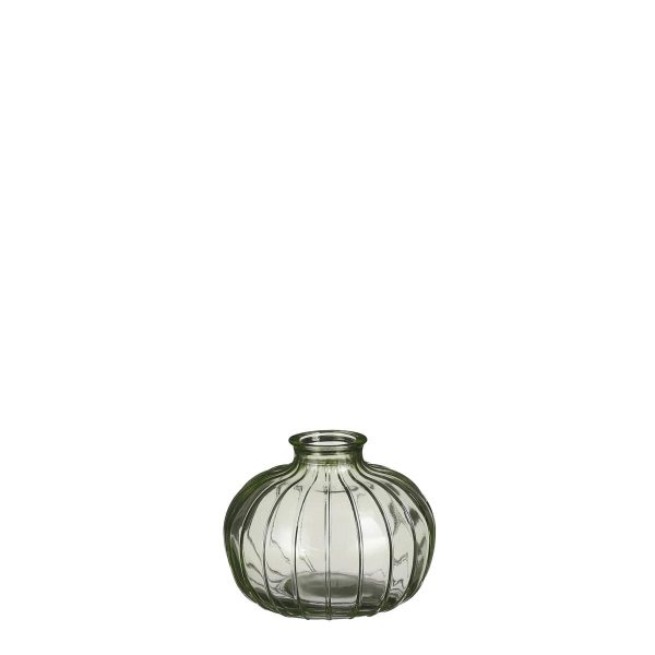 BOTTIGLIA VETRO D.10,8 CM H.8,7 CM -VERDI- VERDE BOTTIGLIA VETRO D.10,8 CM H.8,7 CM -VERDI- VERDE