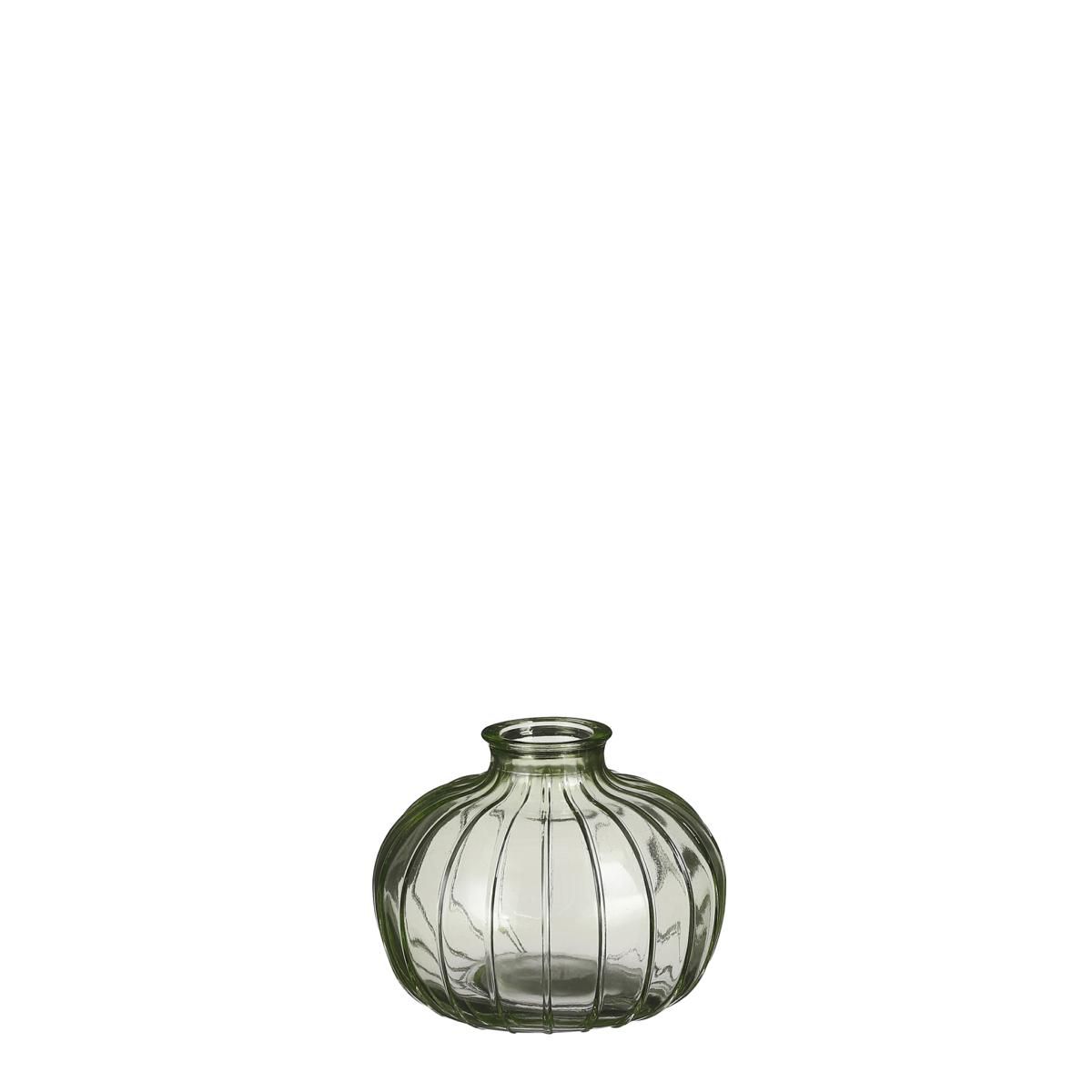 BOTTIGLIA VETRO D.10,8 CM H.8,7 CM -VERDI- VERDE BOTTIGLIA VETRO D.10,8 CM H.8,7 CM -VERDI- VERDE