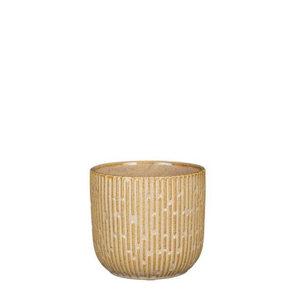 VASO CERAMICA D.12,5 CMH.11 CM -SARA- BEIGE VASO CERAMICA D.12,5 CMH.11 CM -SARA- BEIGE