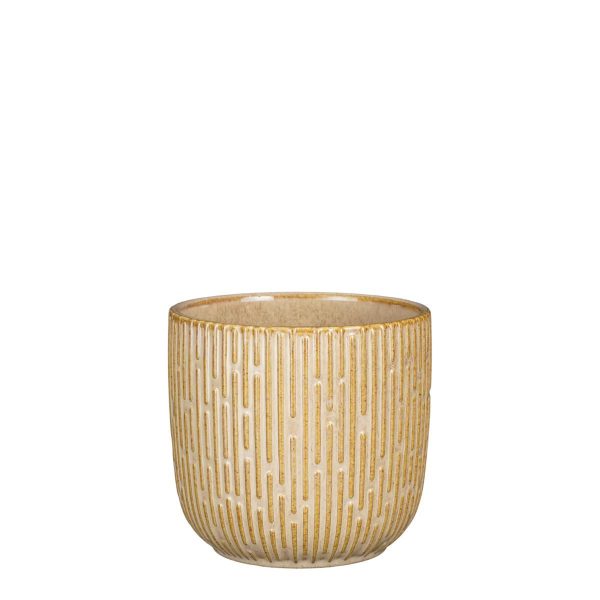 VASO CERAMICA D.14 CM H.13 CM -SARA- BEIGE VASO CERAMICA D.14 CM H.13 CM -SARA- BEIGE