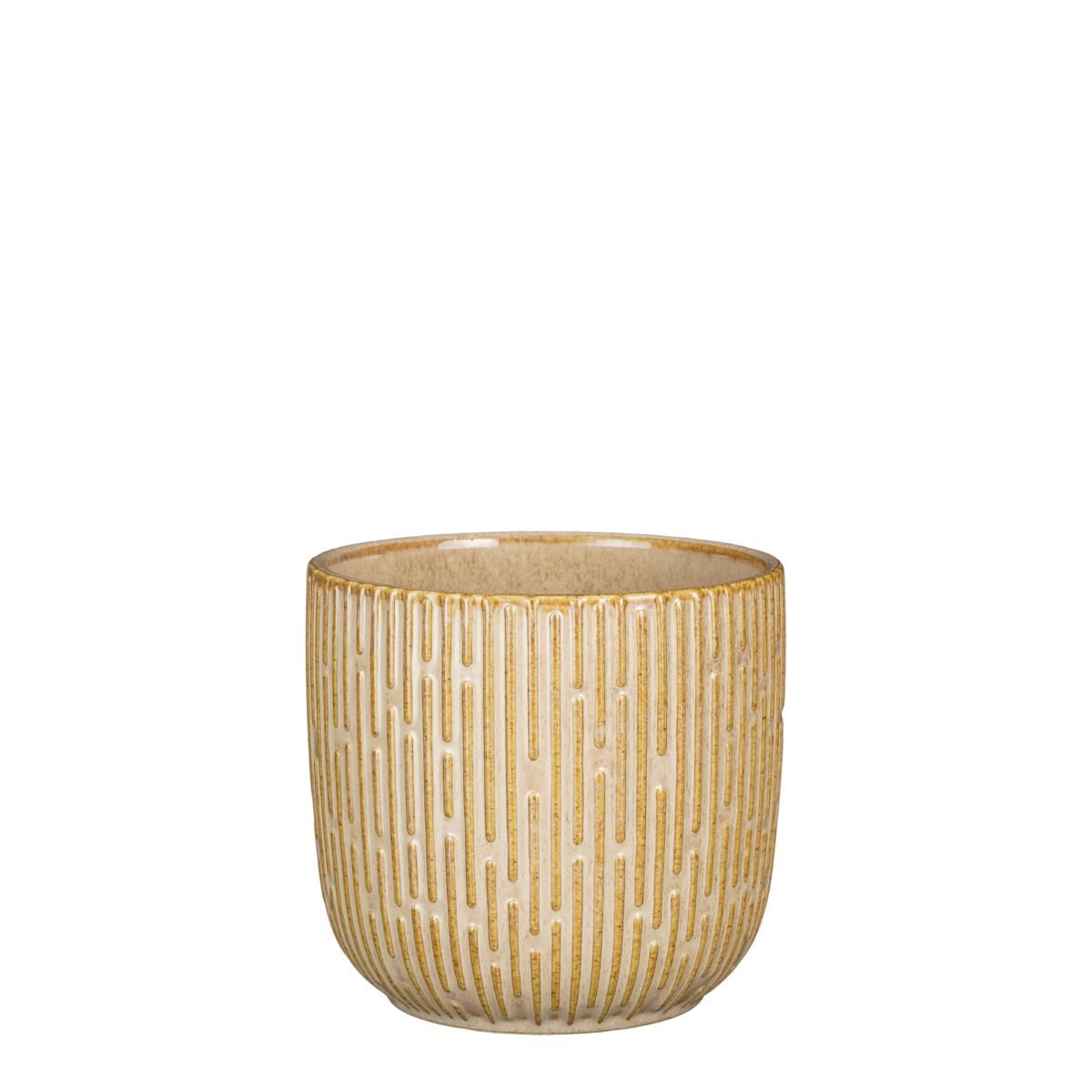 VASO CERAMICA D.14 CM H.13 CM -SARA- BEIGE VASO CERAMICA D.14 CM H.13 CM -SARA- BEIGE