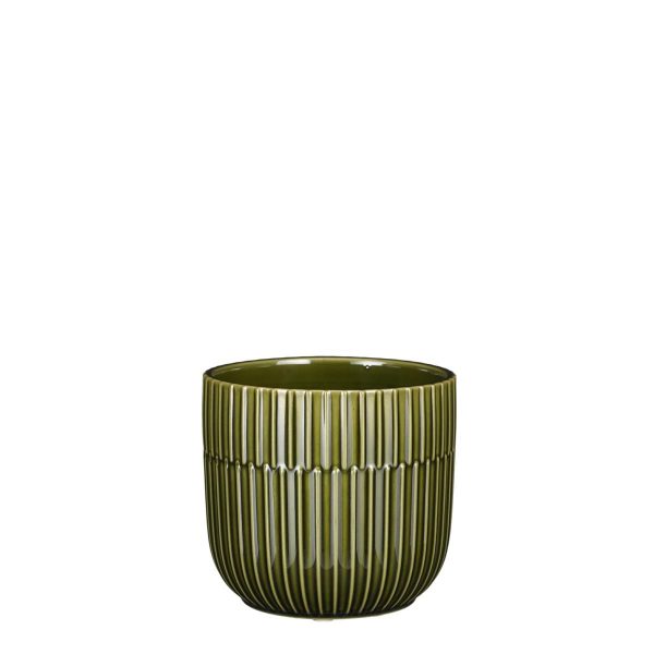 VASO CERAMICA D.12,5 CMH.11 CM -SARA- VERDE VASO CERAMICA D.12,5 CMH.11 CM -SARA- VERDE