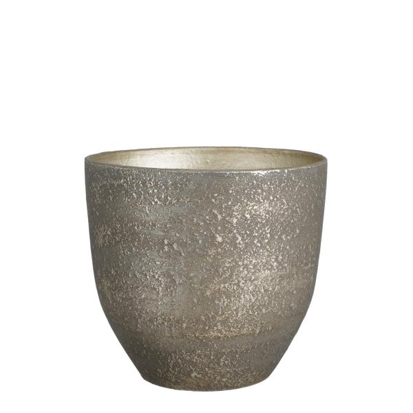 VASO CERAMICA D.29 CM H.26 CM -CARRIE- NERO ANTICATO VASO CERAMICA D.29 CM H.26 CM -CARRIE- NERO ANTICATO