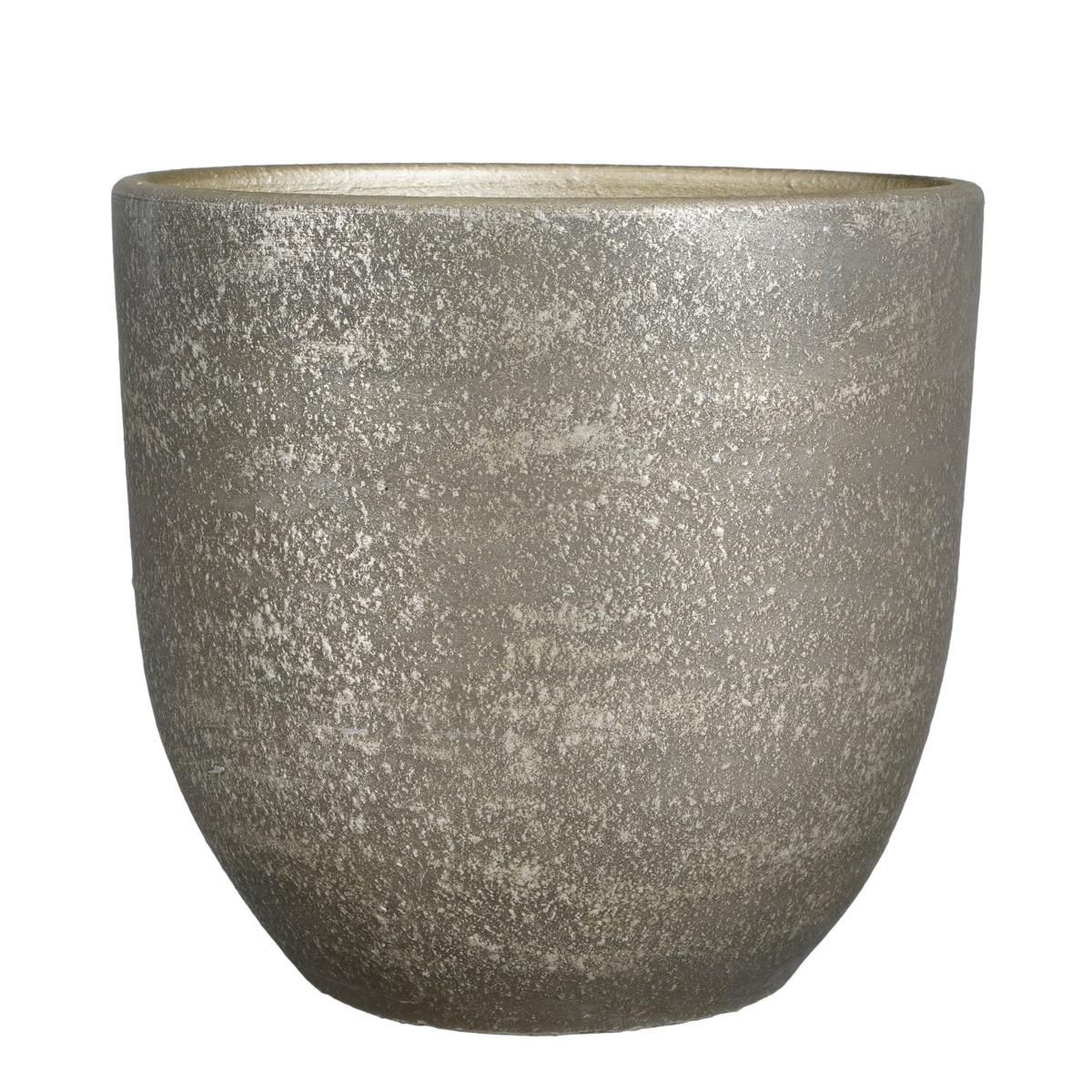 VASO CERAMICA D.39 CM H.36 CM -CARRIE- NERO ANTICATO VASO CERAMICA D.39 CM H.36 CM -CARRIE- NERO ANTICATO