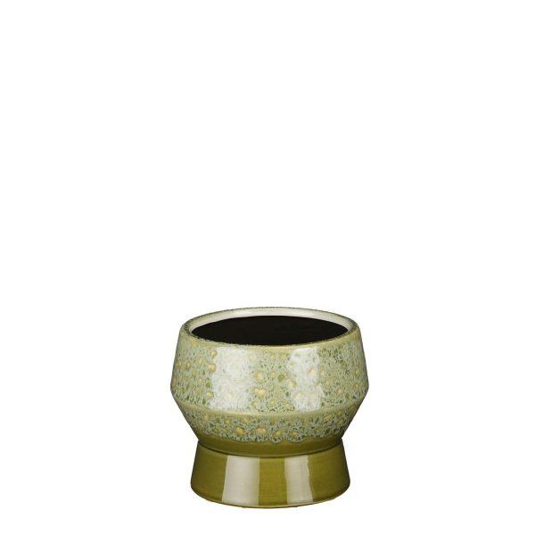 VASO CERAMICA D.16 CM H.13 CM -ASTANA- VERDE VASO CERAMICA D.16 CM H.13 CM -ASTANA- VERDE