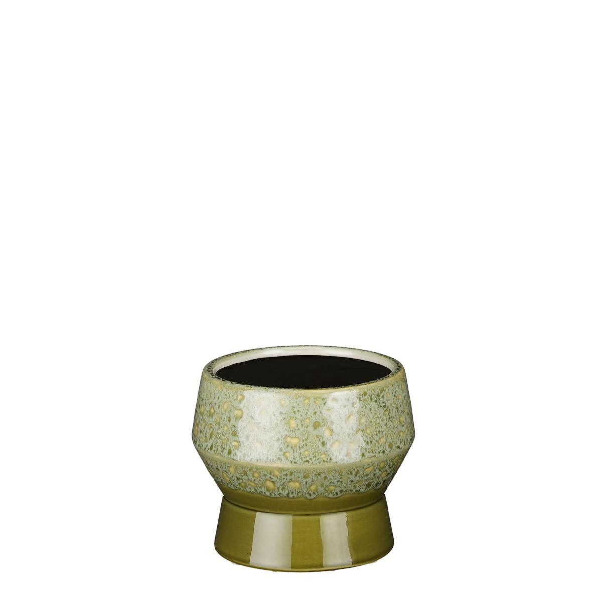 VASO CERAMICA D.16 CM H.13 CM -ASTANA- VERDE VASO CERAMICA D.16 CM H.13 CM -ASTANA- VERDE