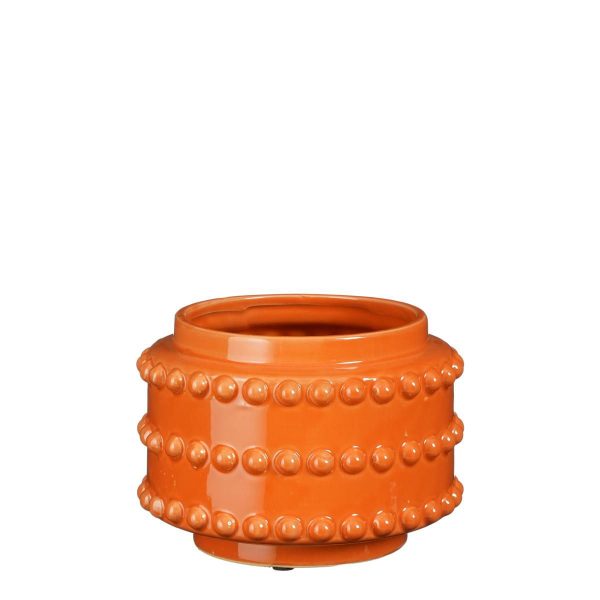 VASO CERAMICA D.17 CM H.13 CM -BOAZ- ARANCIO VASO CERAMICA D.17 CM H.13 CM -BOAZ- ARANCIO