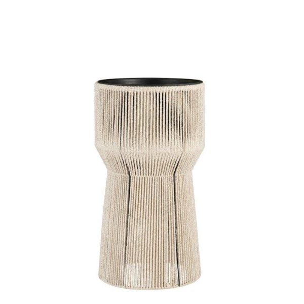VASO PVC C/CORDA COTONED.36 CM H.65 CM -MERIDA- BEIGE VASO PVC C/CORDA COTONED.36 CM H.65 CM -MERIDA- BEIGE