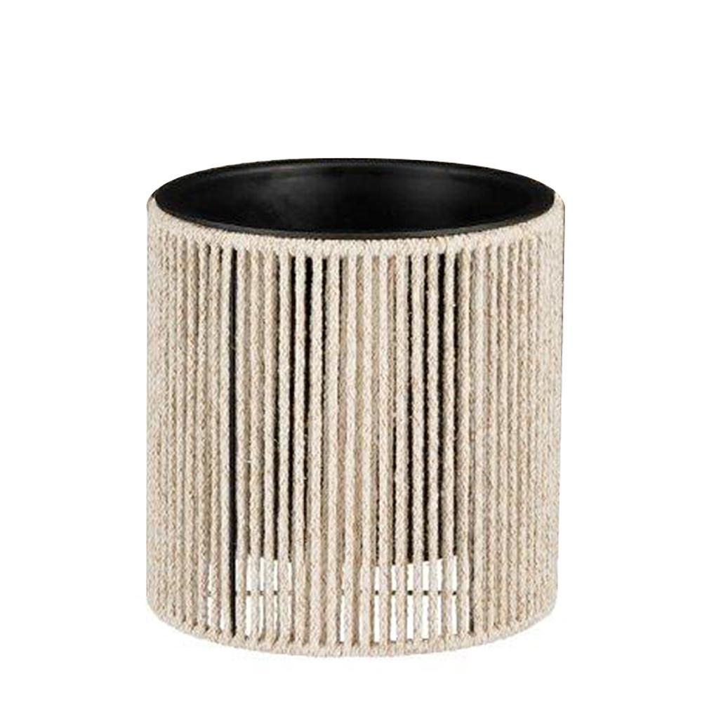 VASO PVC C/CORDA COTONED.45 CM H.45 CM -MERIDA- BEIGE VASO PVC C/CORDA COTONED.45 CM H.45 CM -MERIDA- BEIGE