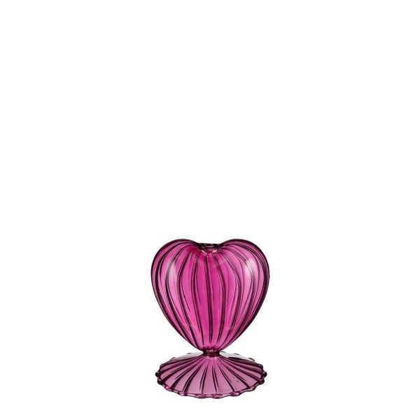 VASO VETRO CUORE D.9 CMH.11,5 CM -JANIS- FUXIA VASO VETRO CUORE D.9 CMH.11,5 CM -JANIS- FUXIA