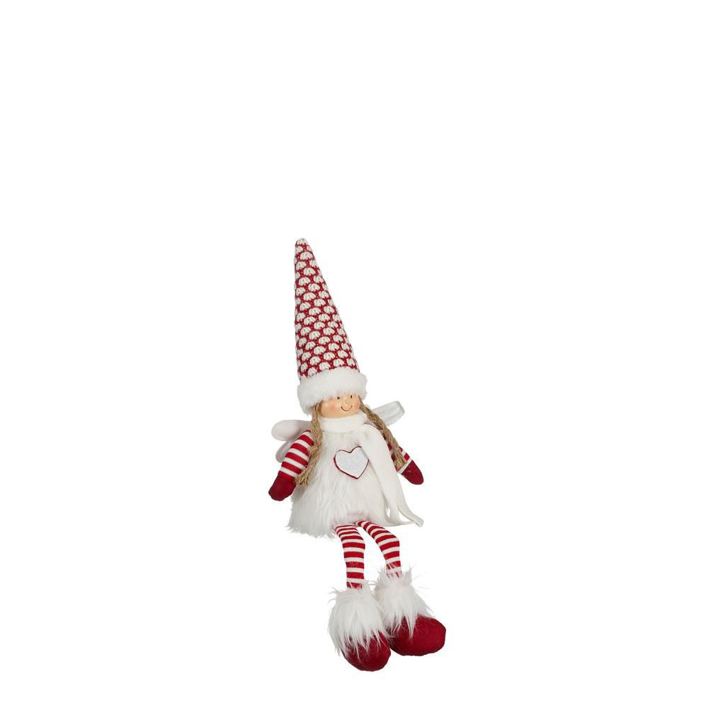 ANGELO TESSUTO 18X10 CMH.50 CM BIANCO/ROSSO