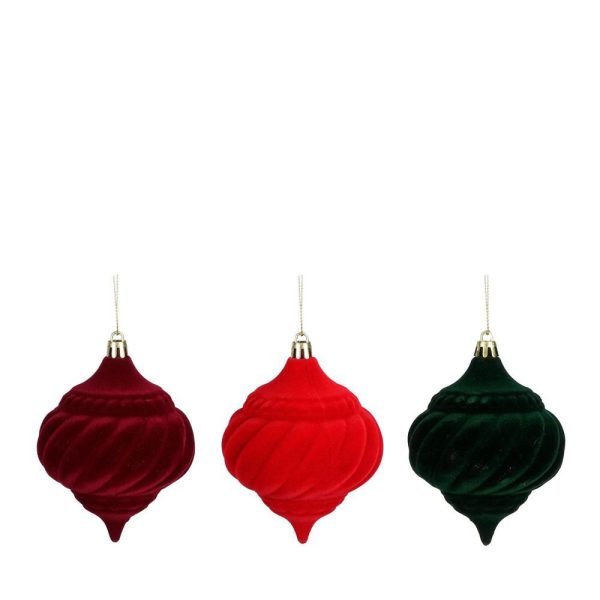 SET 3 DECORI VELLUTO MM.80 ROSSO/BORDEAUX/VERDE SET 3 DECORI VELLUTO MM.80 ROSSO/BORDEAUX/VERDE