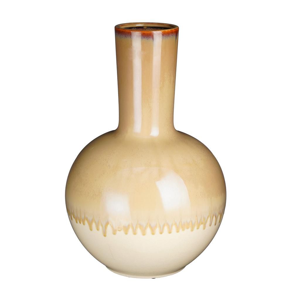 VASO CERAMICA D.34 CM H.52 CM -HOLM- CREMA
