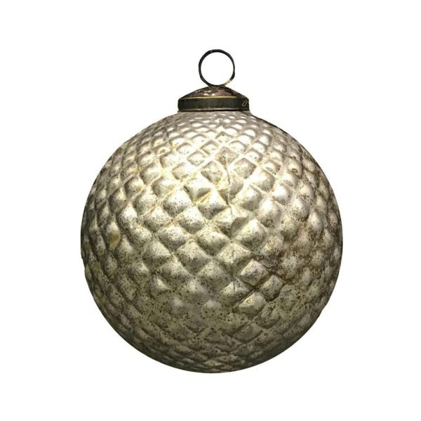 SFERA VETRO MM.125 -BORCHIE- ARGENTO