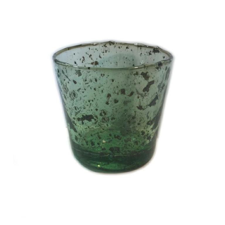 VASO VETRO RICICLATO 10X8 H10 CM TRASPARENTE/VERDE VASO VETRO RICICLATO 10X8 H10 CM TRASPARENTE/VERDE