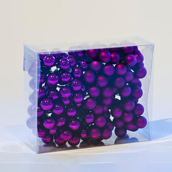 SET 144 SFERE PICK VETRO MM.20 CON FILO LUC./SAT. VIOLA SET 144 SFERE PICK VETRO MM.20 CON FILO LUC./SAT. VIOLA