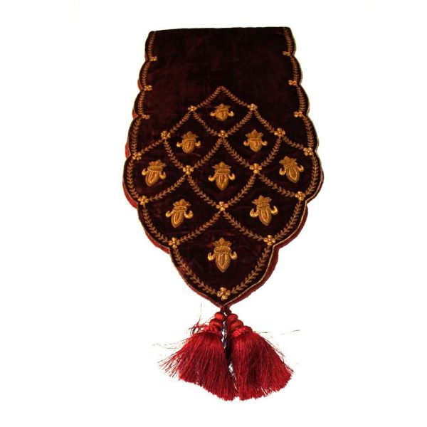 RUNNER VELLUTO-LILLY-40X150 BURGUNDY RUNNER VELLUTO-LILLY-40X150 BURGUNDY