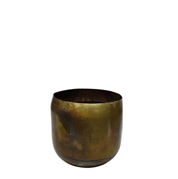 VASO METALLO D.50 CM H.46 CM ORO ANTICATO VASO METALLO D.50 CM H.46 CM ORO ANTICATO