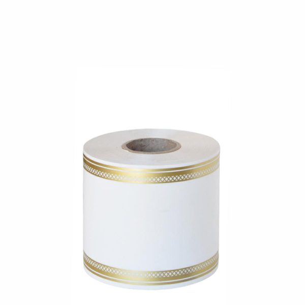 NASTRO CARTA FUNEBRE LAURO 75MM 50MT BIANCO NASTRO CARTA FUNEBRE LAURO 75MM 50MT BIANCO