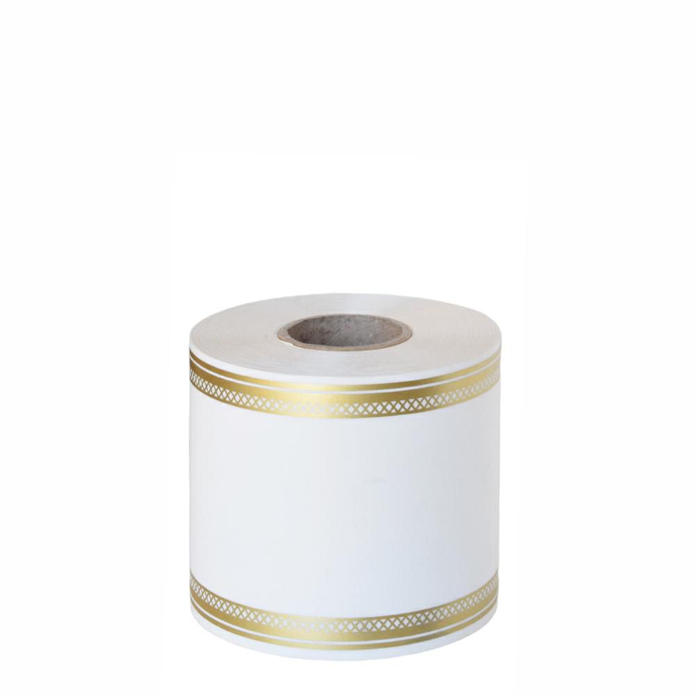 NASTRO CARTA FUNEBRE LAURO 75MM 50MT BIANCO NASTRO CARTA FUNEBRE LAURO 75MM 50MT BIANCO