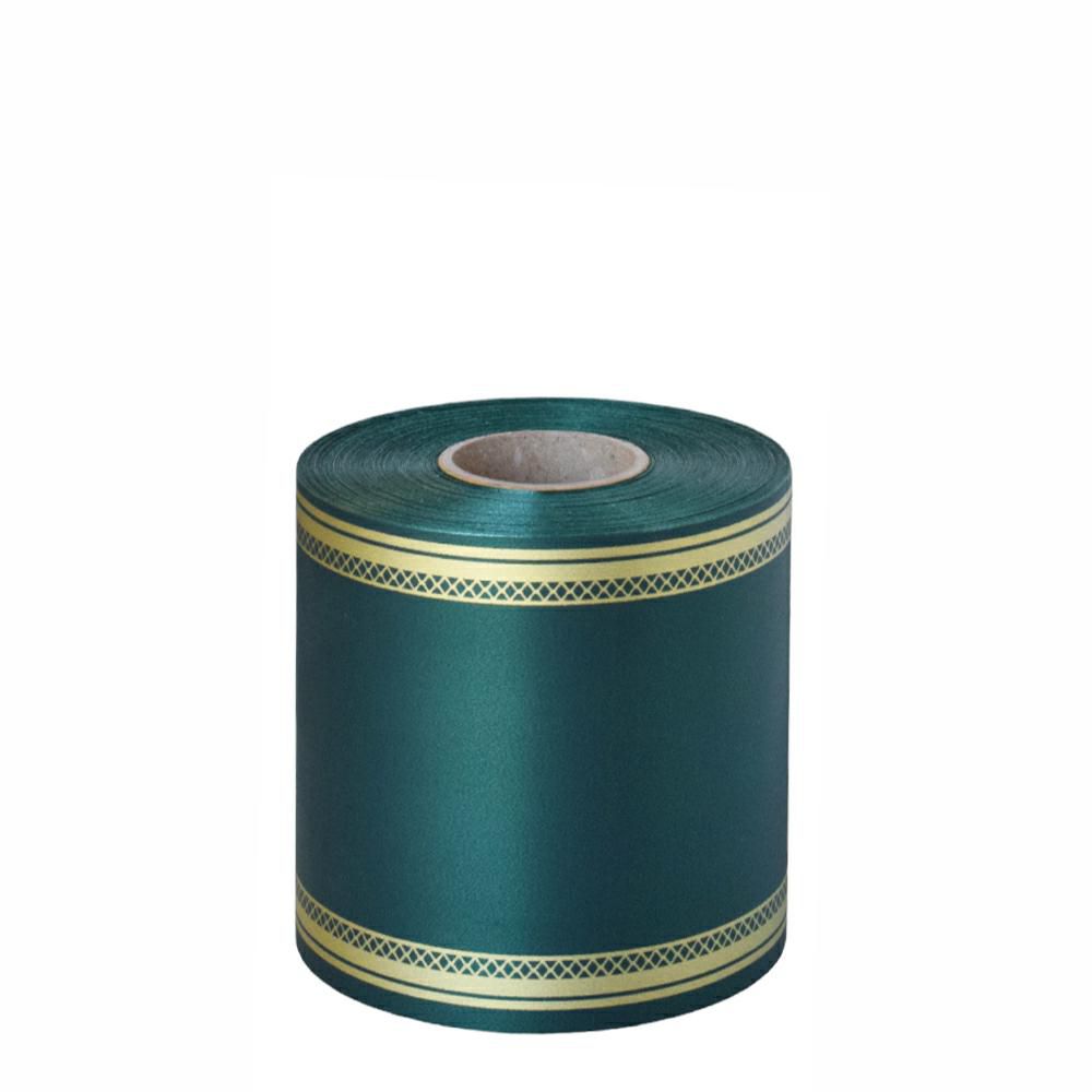 NASTRO CARTA FUNEBRE LAURO 100MM 50MT VERDE SCURO