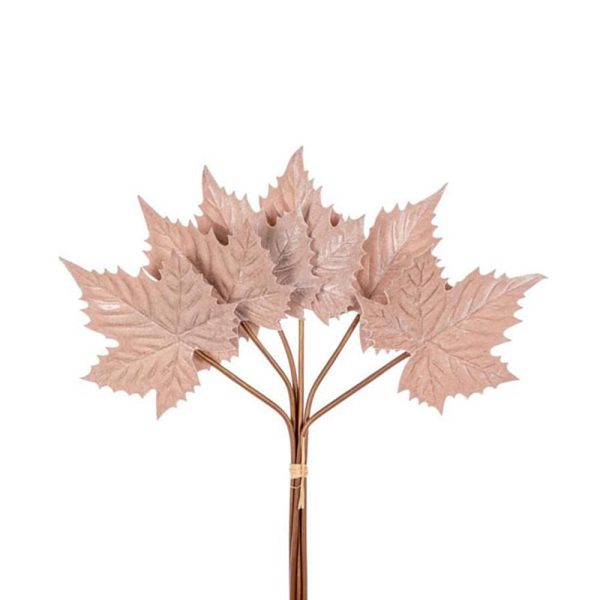 ACERO BUSH 6 FOGLIE VELLUTO CM.68 CHAMPAGNE ACERO BUSH 6 FOGLIE VELLUTO CM.68 CHAMPAGNE