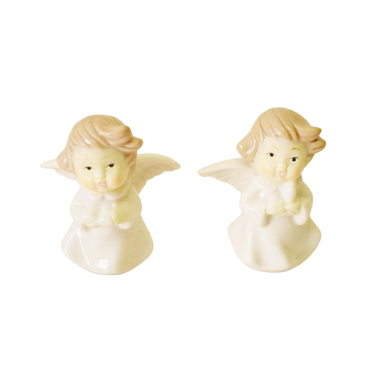 SET 2 ANGIOLETTI PORCELLANA H6,5 ASS.AVORIO SET 2 ANGIOLETTI PORCELLANA H6,5 ASS.AVORIO