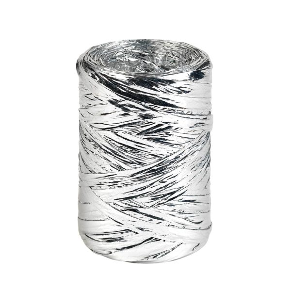 RAFIA METAL 100 MT ARGENTO-04 RAFIA METAL 100 MT ARGENTO-04