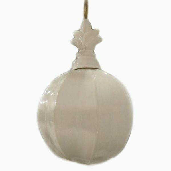 DECORO VETRO-BALL-D/APP. D.9 BIANCO