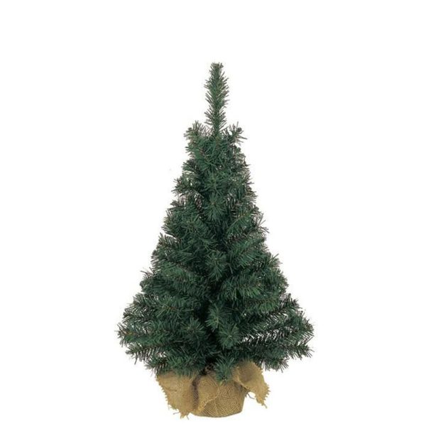 ALBERO NATALE MINI C/SACCO JUTA H.90 CM VERDE ALBERO NATALE MINI C/SACCO JUTA H.90 CM VERDE