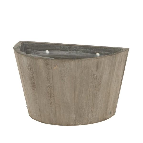 VASO LEGNO D/APP.SEMICERCHIO 19,5X11X12 NAT.WASH VASO LEGNO D/APP.SEMICERCHIO 19,5X11X12 NAT.WASH