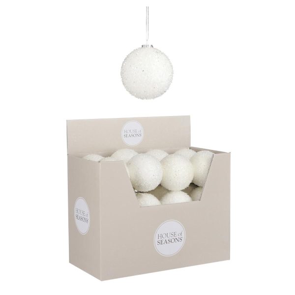 SFERA POLY MM.80 GLITTER BIANCO SFERA POLY MM.80 GLITTER BIANCO