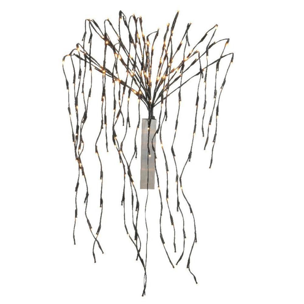 LUCI LED CASCATA FLASH 220L 1MT. L.CALDA/F.NERO OUTDOOR