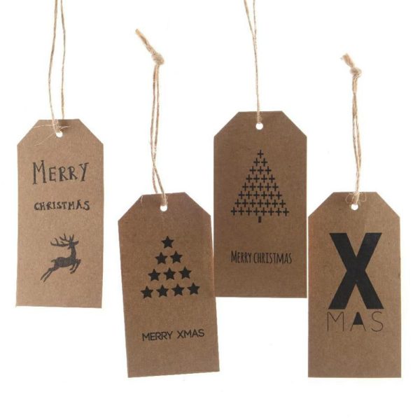 SET 6 TARGHETTE CARTA 6X9 CM -XMAS- D/APP ASS. NATURALE SET 6 TARGHETTE CARTA 6X9 CM -XMAS- D/APP ASS. NATURALE