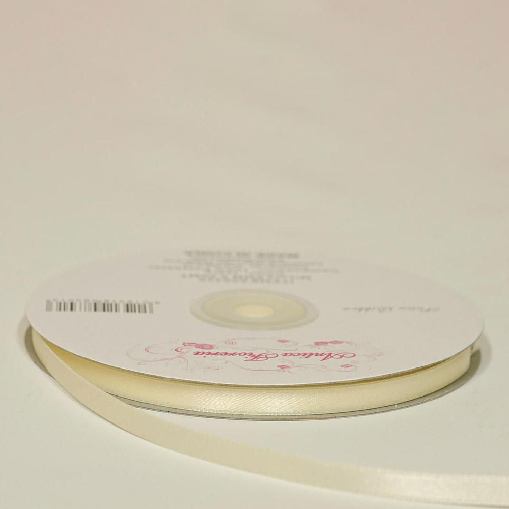 NASTRO DOPPIO RASO 6MM 50MT AVORIO NASTRO DOPPIO RASO 6MM 50MT AVORIO